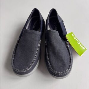 CROCS Men's Dark Gray Boat Shoes